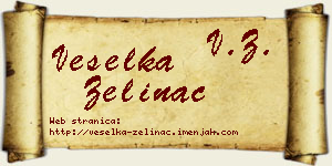 Veselka Zelinac vizit kartica
